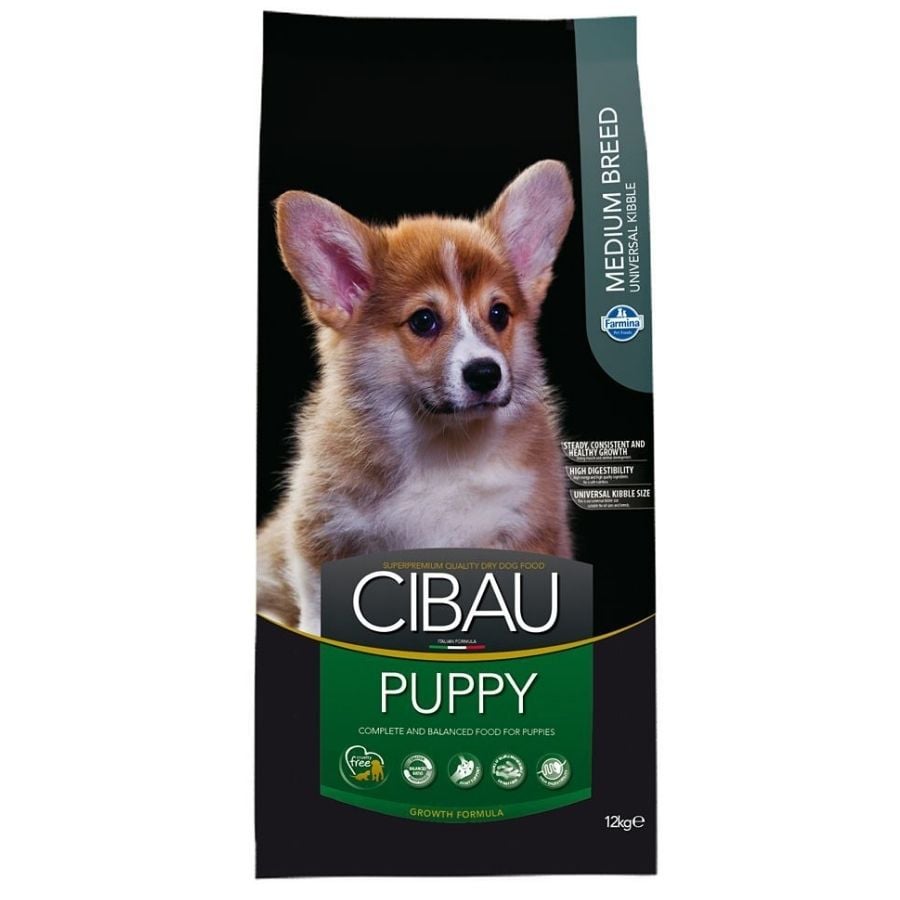 CIBAU Medium Puppy 12 + 2 kg FREE - Fera24.it