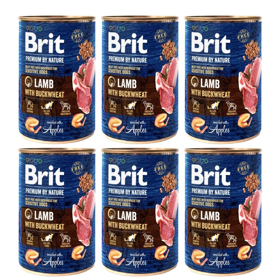 Curated visual reference: Gallery Detail: Brit Premium By Nature Lamb And Buckwheatn 6 X 400G