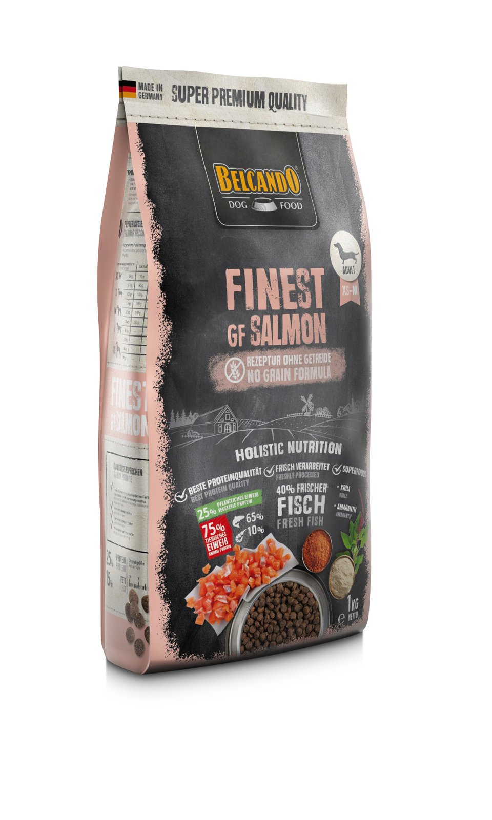 BELCANDO Finest Grain Free Salmon XS-M 1 kg cibo secco per cani al