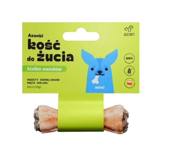 Osso Per Cani Con Menta R'HIDE - 4 Pezzi Da 9 Cm, Senza Glutine E Senza Zuccheri Aggiunti
