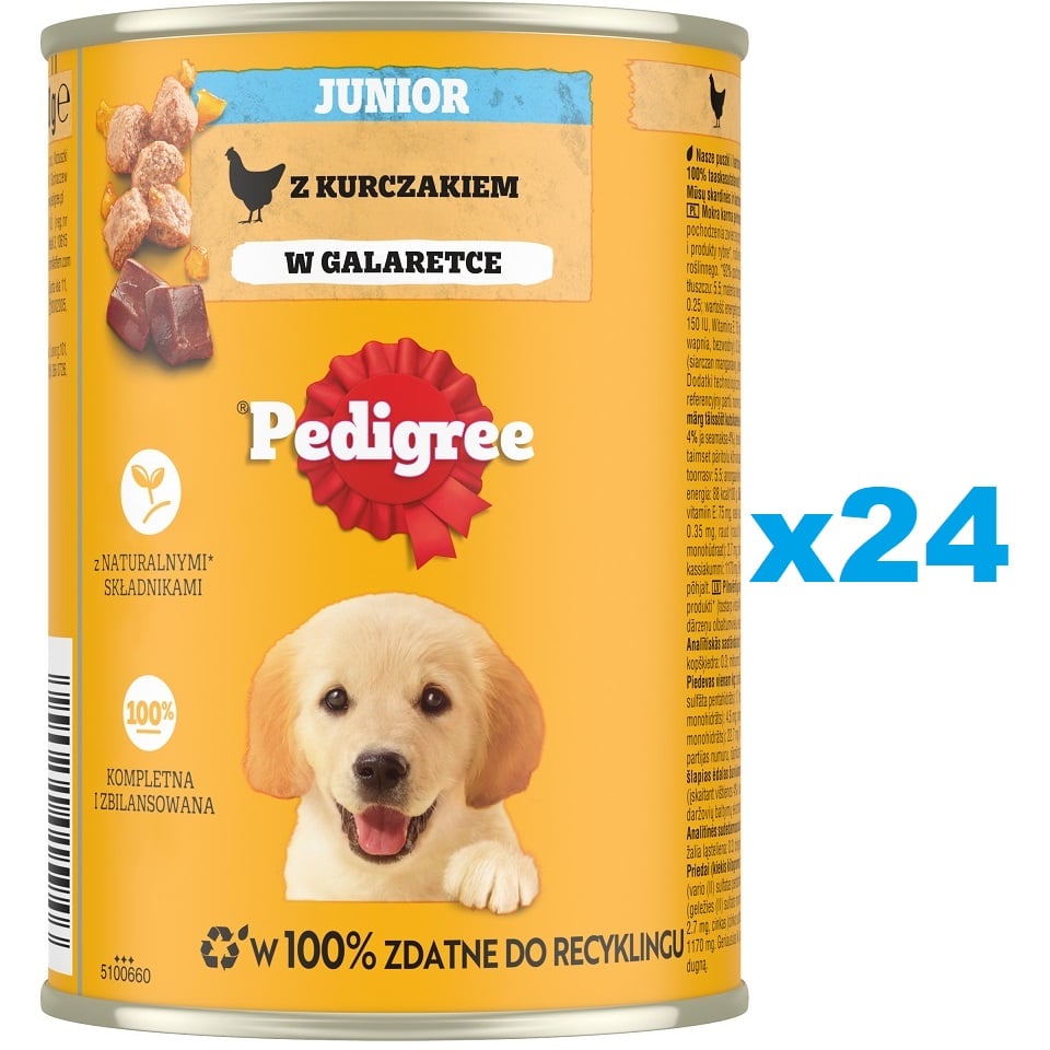 Comida Húmeda Para Perros Bellfor Sin Cereales - Menú Pollo, 6 Latas De 400 G, Con Fruta Y Verdura Fresca