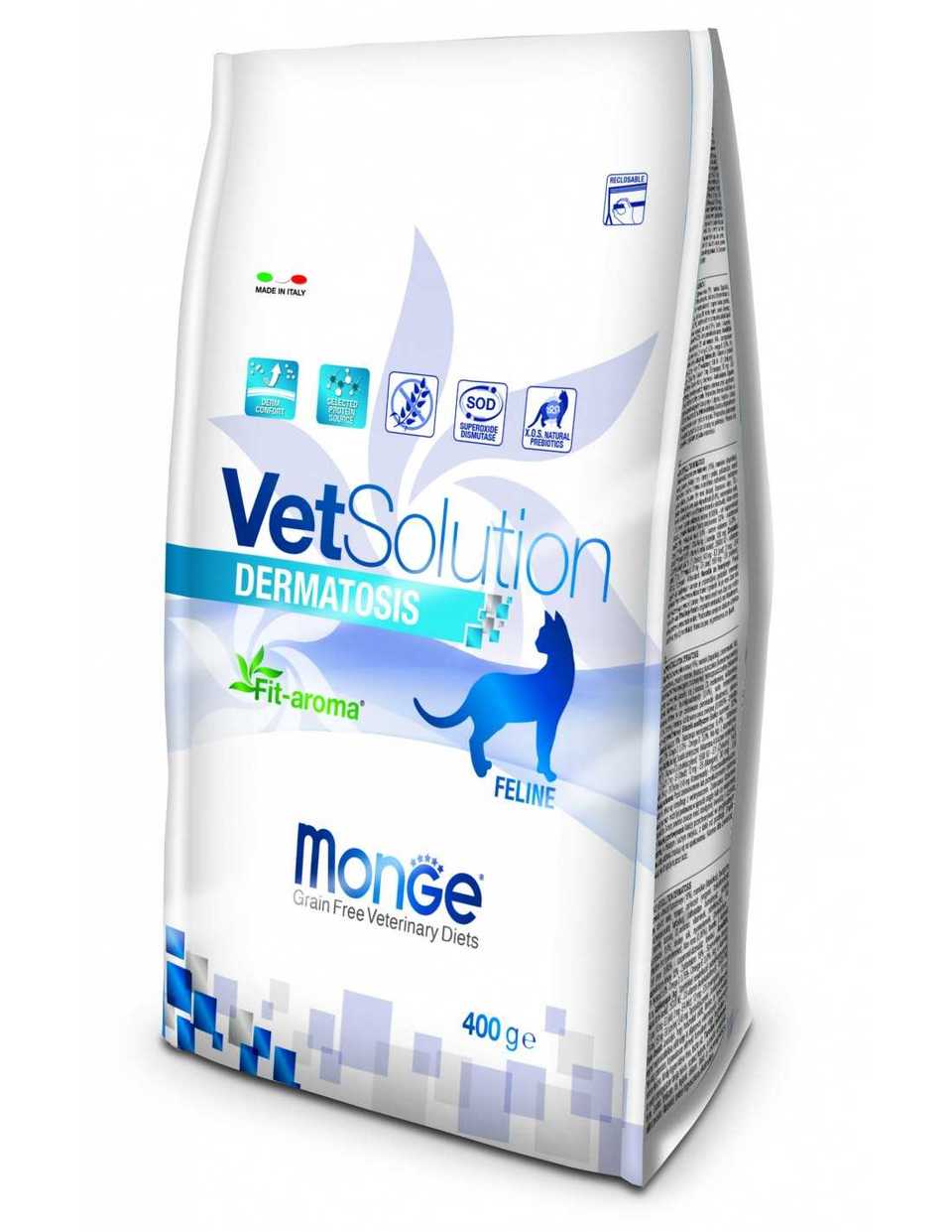 MONGE VetSolution Cat Dermatosis senza cereali 400 g - Fera24.it
