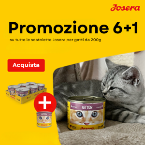 Promozione JOSERA Cibo umido per gatti in scatoletta da 200g 6+1 GRATIS