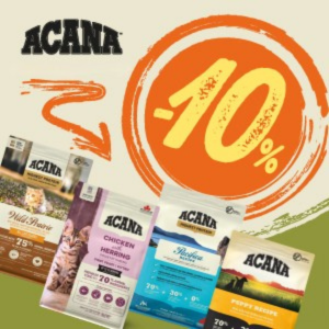 Promozione ACANA sconto 10 % su alimenti da 1,8 kg e 2 kg