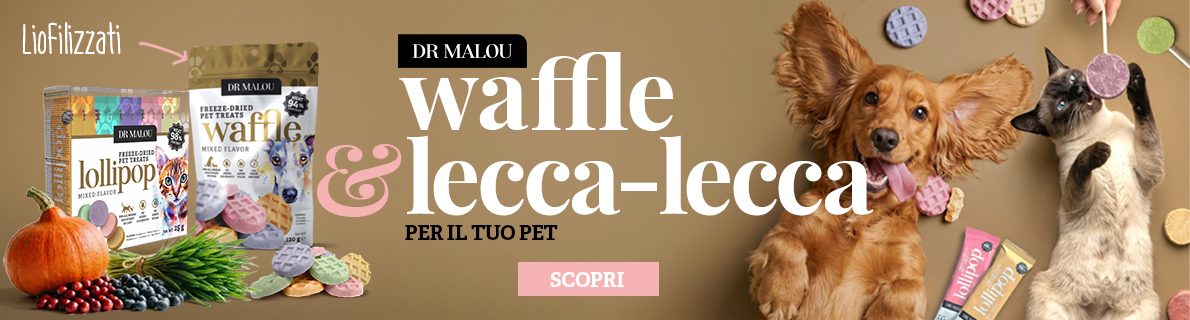 DR MALOU waffle e lecca-lecca liofilizzati