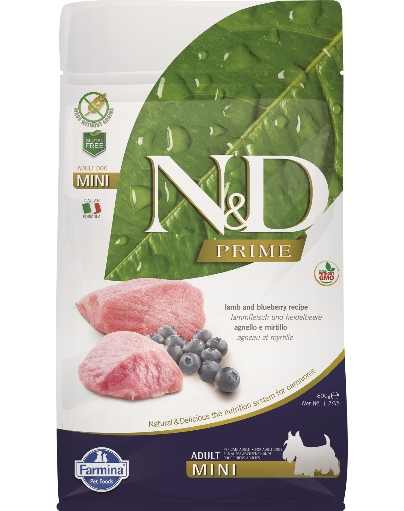 FARMINA N&D Prime Lamb & Blueberry Adult Mini 800 g - Fera24.it