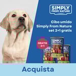 Promozione Cibo umido SIMPLY FROM NATURE in lattina 2+1 GRATIS