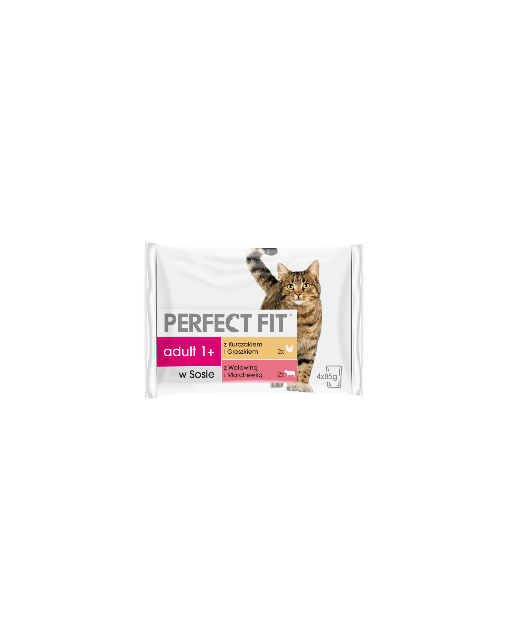 PERFECT FIT Adult in bustina 4x85g cibo umido per gatti in salsa con ...