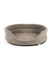 FERA Letto ovale per cani 41x34x14 cm grigio