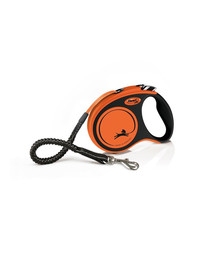 FLEXI Guinzaglio Xtreme M Fettuccia 5 m arancione