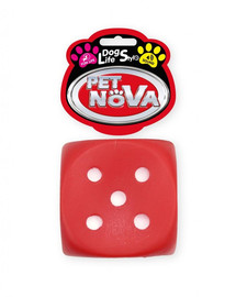 PET NOVA DOG LIFE STYLE Cubo da lancio per cani 6 cm rosso