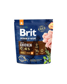 BRIT Premium By Nature Chicken Adult Medium M 1kg