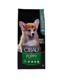 CIBAU Medium Puppy 12 + 2 kg FREE