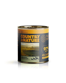 COUNTRY&NATURE Cibo umido senza cereali tacchino con broccoli 850g