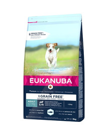 EUKANUBA Grain Free alimento per cani adulti di piccola e media taglia 3 kg