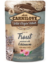 CARNILOVE Trout & Echinacea 24 x 85 g per gatti trota ed echinacea