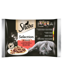 SHEBA Selection in Sauce cibo umido per gatti in salsa 52 x 85 g