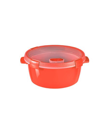 CURVER Steamer MicroWave Contenitore per alimenti con coperchio 1,6 l rosso