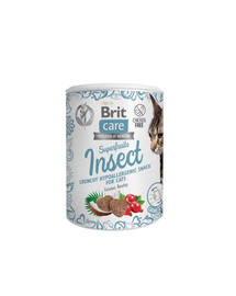 BRIT Care Cat Snack Superfruits insects croccantini per gatti con insetti 100 g