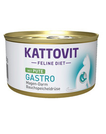 KATTOVIT Feline Diet Gastro Tacchino 85g