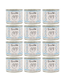 GUSSTO Cat Fresh Salmon 12x200g