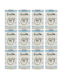 GUSSTO Cat Fresh Salmon 12x400g