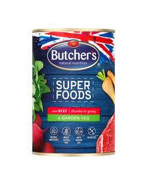 BUTCHER'S Superfoods Dog Tripe con manzo e verdure 400 g