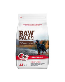 VETEXPERT Raw Paleo Beef adult large 2,5kg per cani di grossa taglia