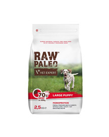 VETEXPERT Raw Paleo Beef puppy large 2,5kg per i cuccioli di razza grande