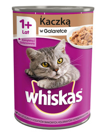 WHISKAS 1+  Anatra in gelatina 400 g