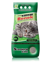 BENEK Super lettiera bentonitica per gatti al profumo di bosco 10l