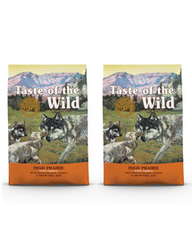 TASTE OF THE WILD High Prairie Puppy 24.4 kg (2 x 12,2 kg) con bufalo e cervo arrosto