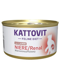 KATTOVIT Feline Diet Renal Agnello e riso 85g