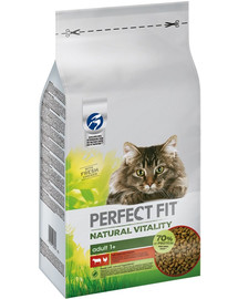 PERFECT FIT Natural Vitality con manzo e pollo per gatti adulti 6 kg