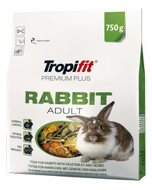 TROPIFIT Premium Plus RABBIT ADULT per un coniglio di 2,5 kg