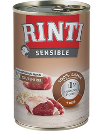 RINTI Sensible Agnello e riso 400g