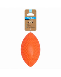 PULLER PitchDog sport ball orange Pallone da rugby per cani arancione 9 cm x 14 cm