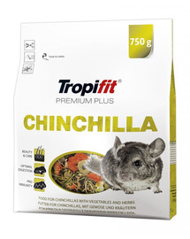 TROPIFIT Premium Plus CHINCHILLA per cincillà 750 g