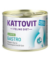 KATTOVIT Feline Diet Gastro Tacchino 185g