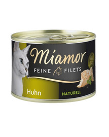 MIAMOR Feline Filets Filetti di pollo in salsa propria 156 g