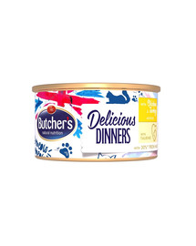 BUTCHER'S Classic Delicious Dinners con mousse di pollo e tacchino 85 g