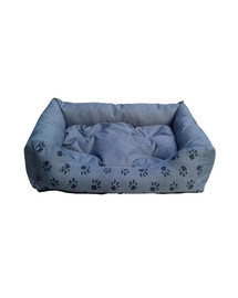 FERA Divano letto con cuscino 64 x 48 cm cenerino con le zampe