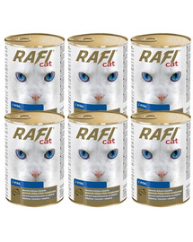 DOLINA NOTECI Rafi Adult Pesce cibo umido per gatti 6 x 415g
