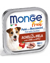 MONGE Fruit Dog agnello con mela 100g