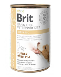 BRIT Veterinary Diet Hepatic Turkey&Pea 400g