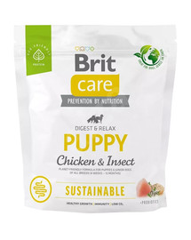 BRIT Care Sustainable Puppy cibo secco con pollo e insetti 1 kg