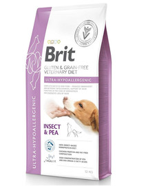 BRIT Veterinary Diets Dog Ultra-Hypoallergenic 12 kg cibo ipoallergenico per cani
