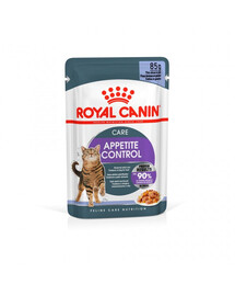 ROYAL CANIN Appetite Control Jelly 48x85 g Cibo umido per gatti adulti con un appetito eccessivo