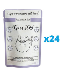GUSSTO Cat Fresh Turkey & Duck 24x85g