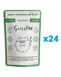 GUSSTO Fresh Chicken - carne fresca di pollo 24x85 g